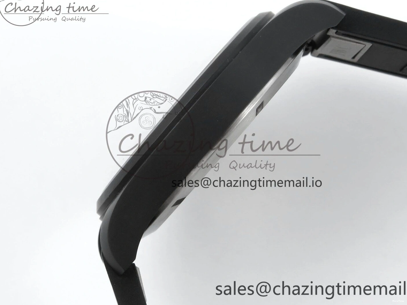 MIROTIME 0424 Pilot Top Gun IW326901 M+F 1:1 Best Edition Black Dial on Black Rubber Strap A SportInspired 6999